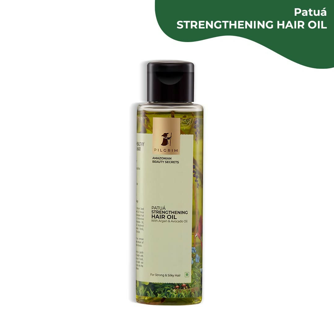 Pilgrim Amazonian Patua Strengthening Hair Oil With Argan & Avocado Oil For Strong & Silky Hair - Distacart