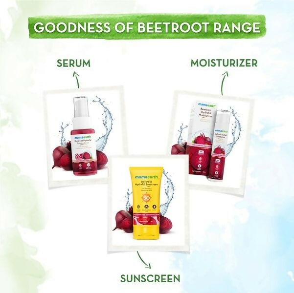 Mamaearth Beetroot Hydraful Sunscreen SPF 50 & PA++++ - Distacart