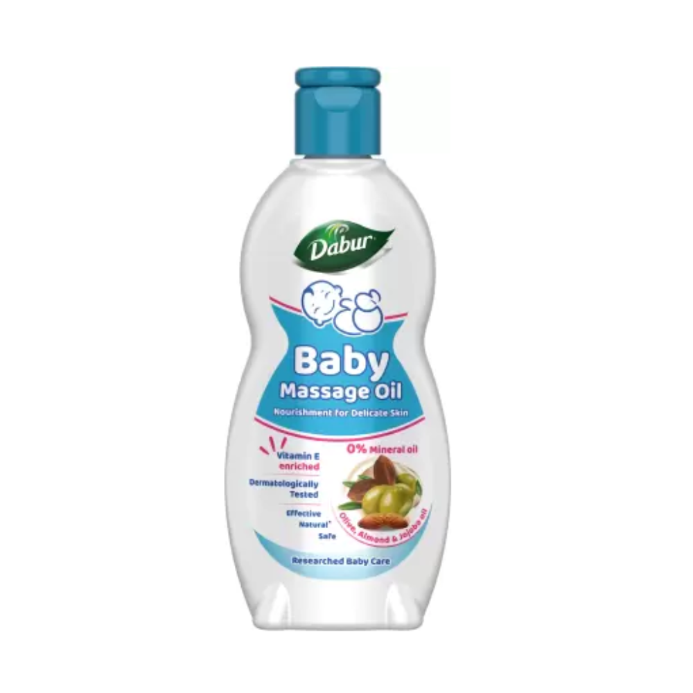 Dabur Baby Oil Enriched With Baby Loving Ayurvedic Oils