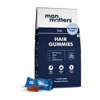 Thumbnail for Man Matters Biotin Nourish Hair Gummies With Multivitamins (Sugar Free) - Strawberry Flavor With Zinc & Multivitamins