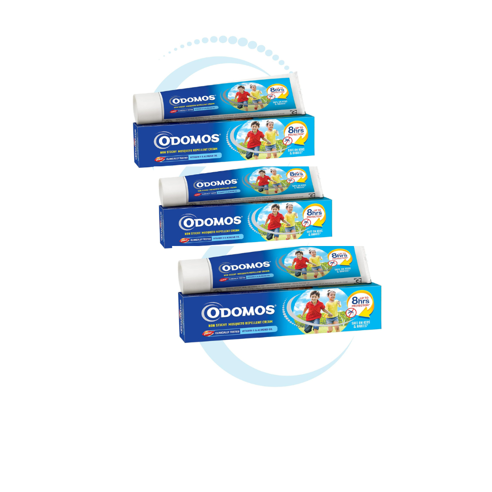 Dabur Odomos Non-Sticky Mosquito Repellent Cream With Vitamin E & Almond