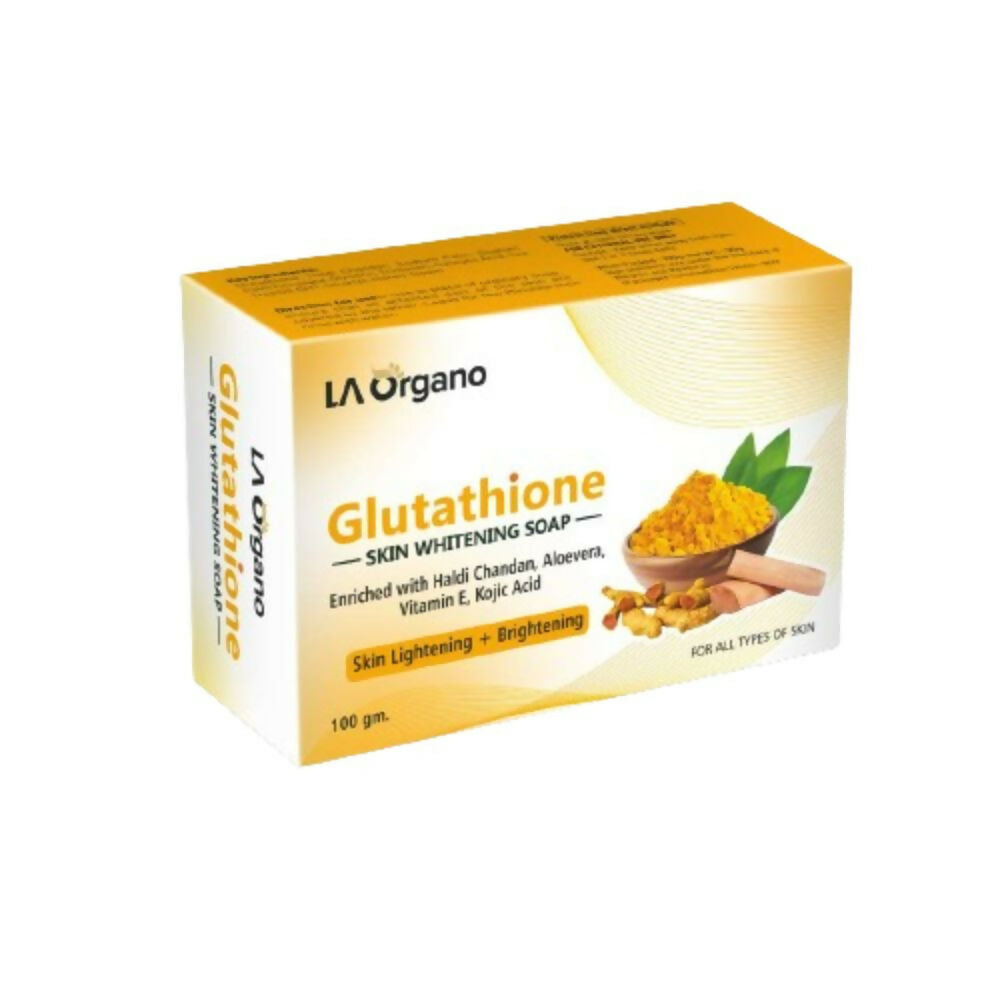 LA Organo Glutathione Haldi Chandan Skin Lightening & Brightening Soap