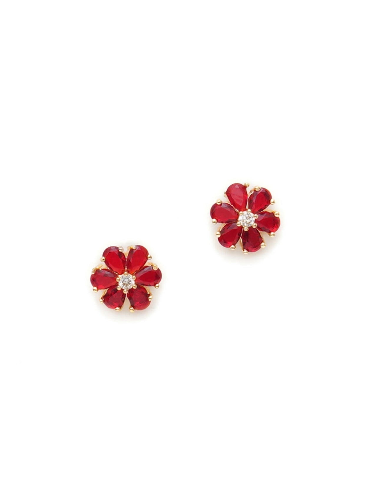 stone stud (Red) - Ruby Raang - Distacart