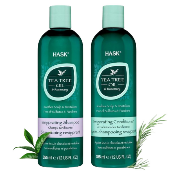 HASK Tea Tree Oil & Rosemary Invigorating Shampoo And Conditioner