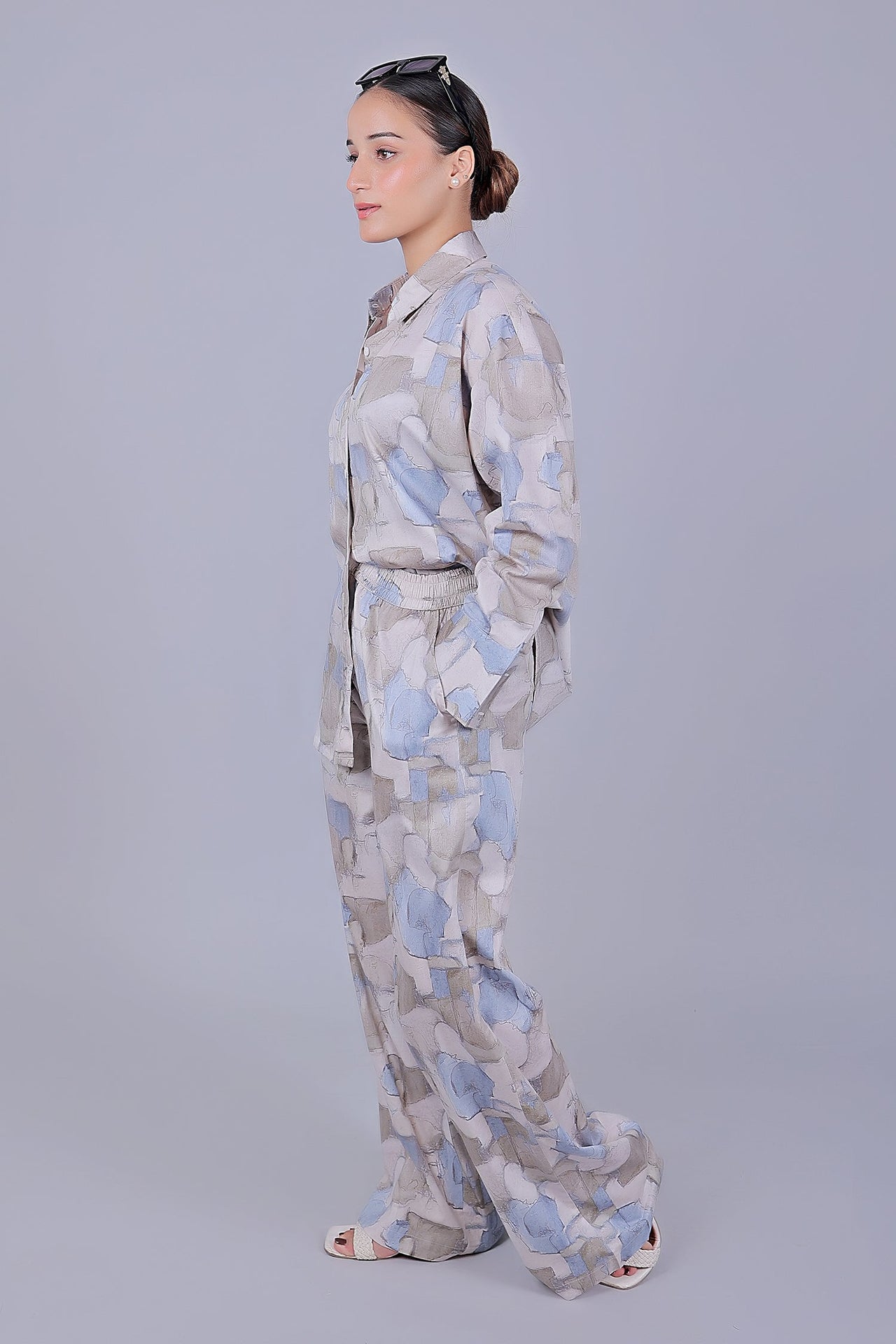 Bluebird Women's Printed Co-ord Set Grey