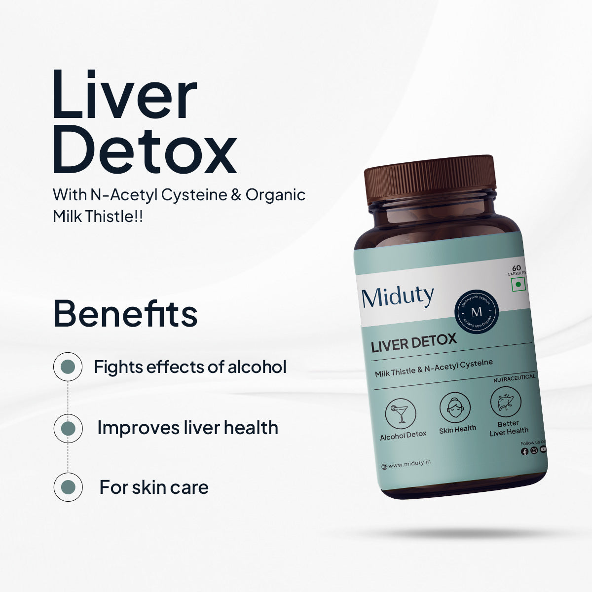 Miduty by Palak Notes Liver Detox Capsules - Distacart