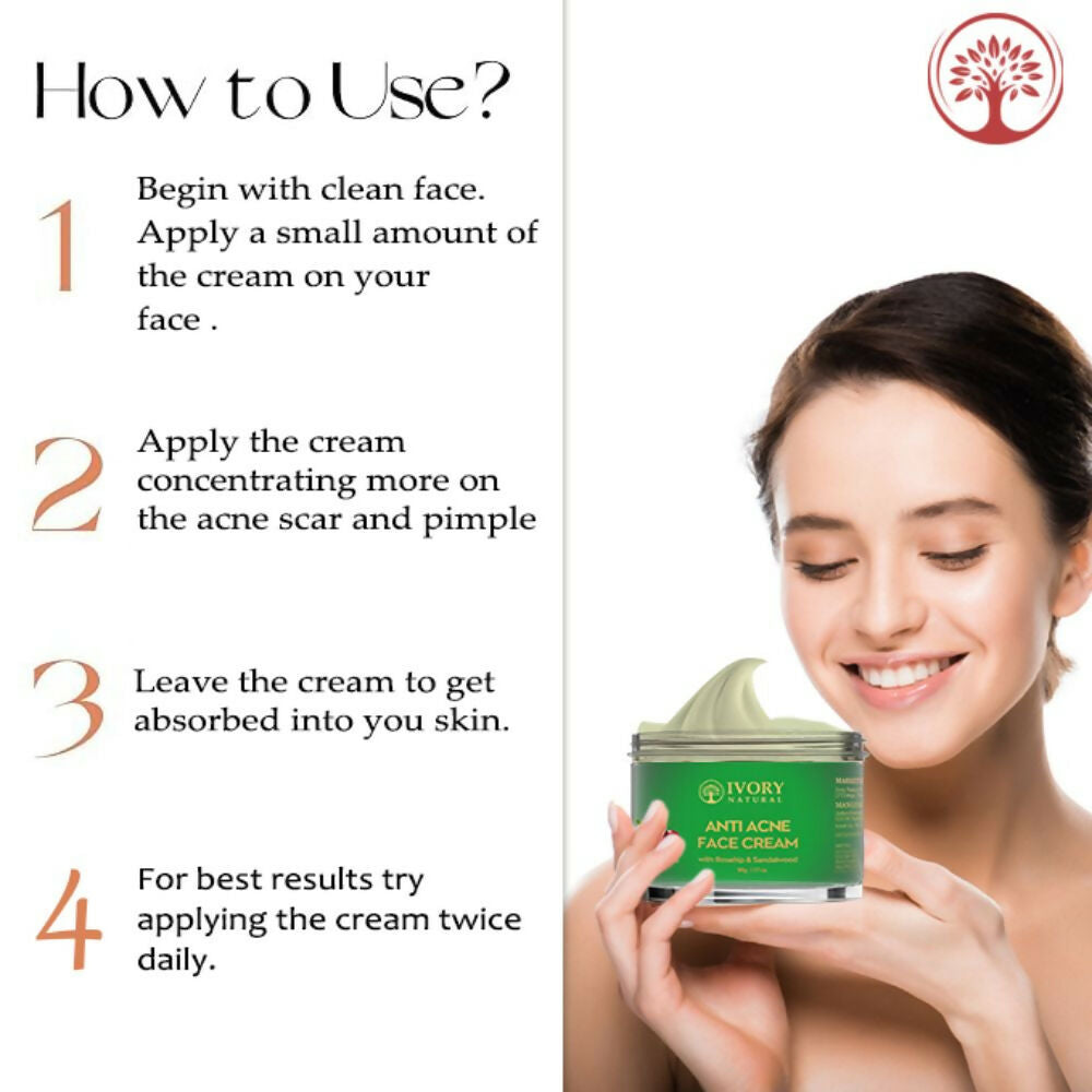 Ivory Natural Acne Face Cream For Acne Free Face
