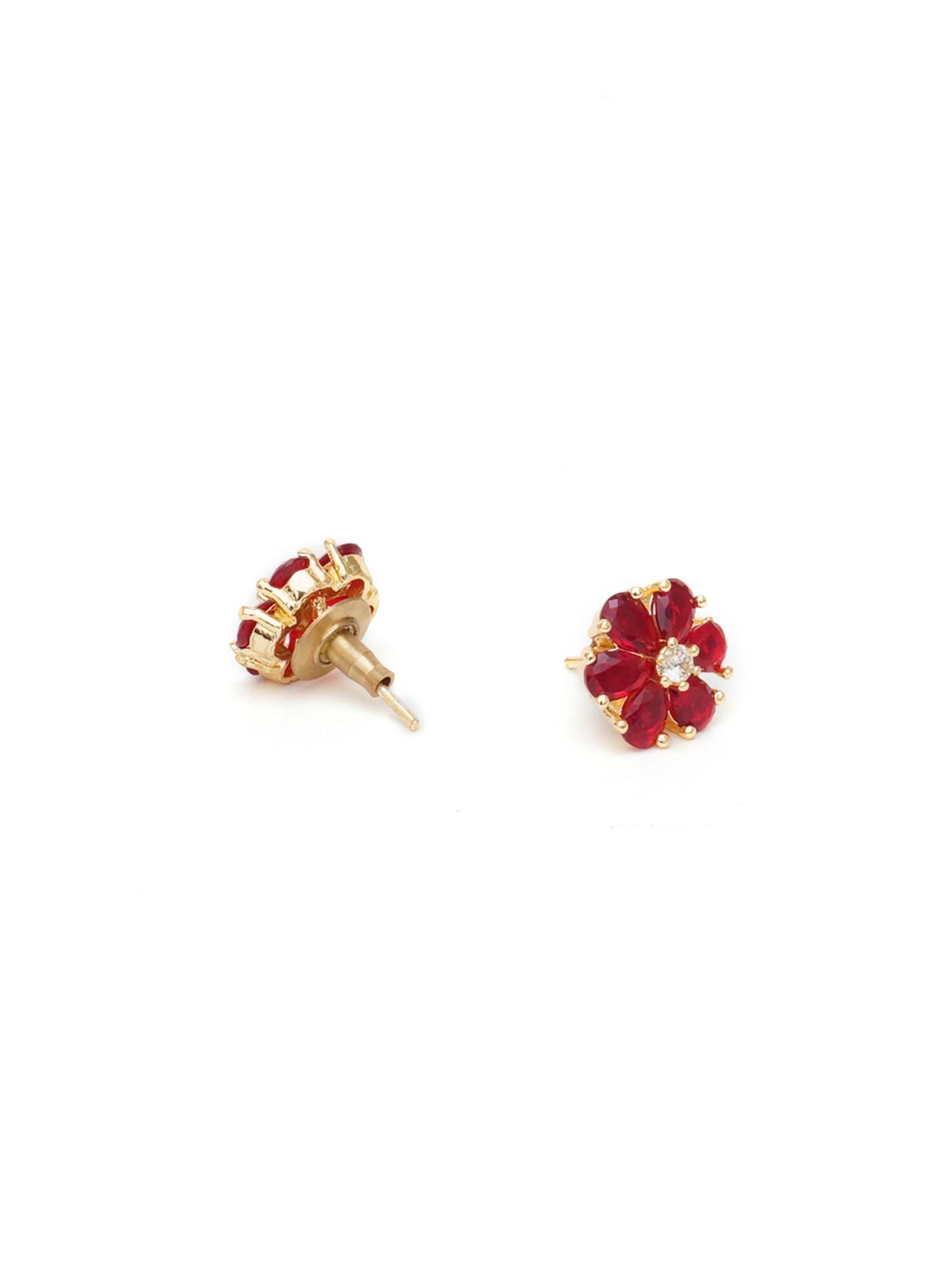 stone stud (Red) - Ruby Raang - Distacart