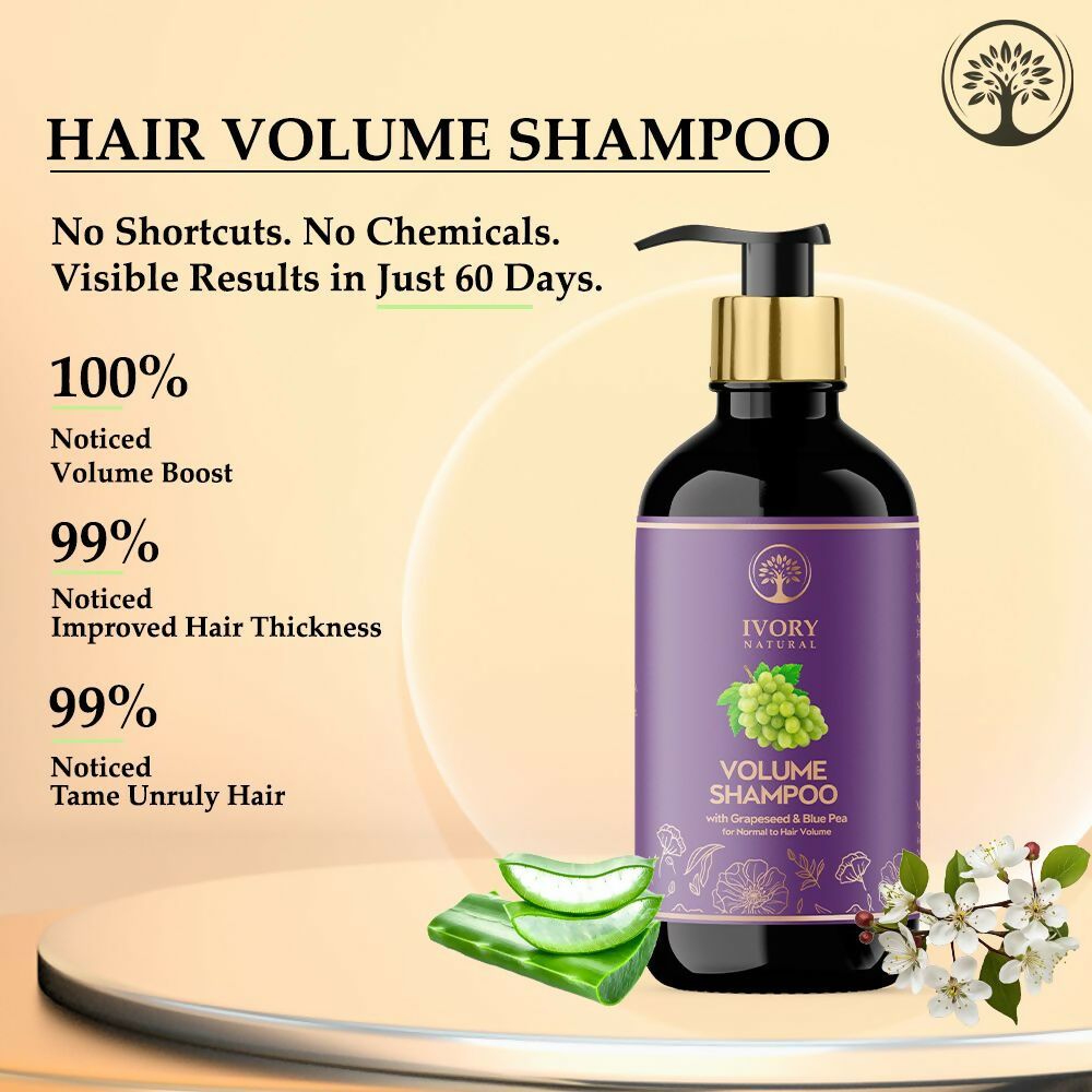 Ivory Natural Hair Volume Shampoo For Thicker And Voluminous Hair - Distacart