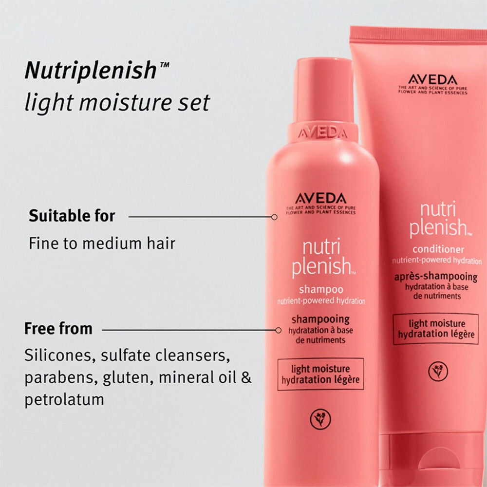 Aveda Nutriplenish Light Hydration Conditioner for Dry & Frizzy Hair with Coconut Oil - Distacart