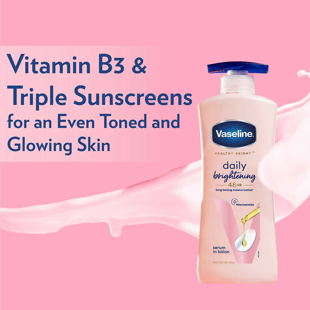 Vaseline Healthy Bright Daily Brightening Body Lotion & Gluta-Hya Dewy Radiance Serum-In-Lotion Combo