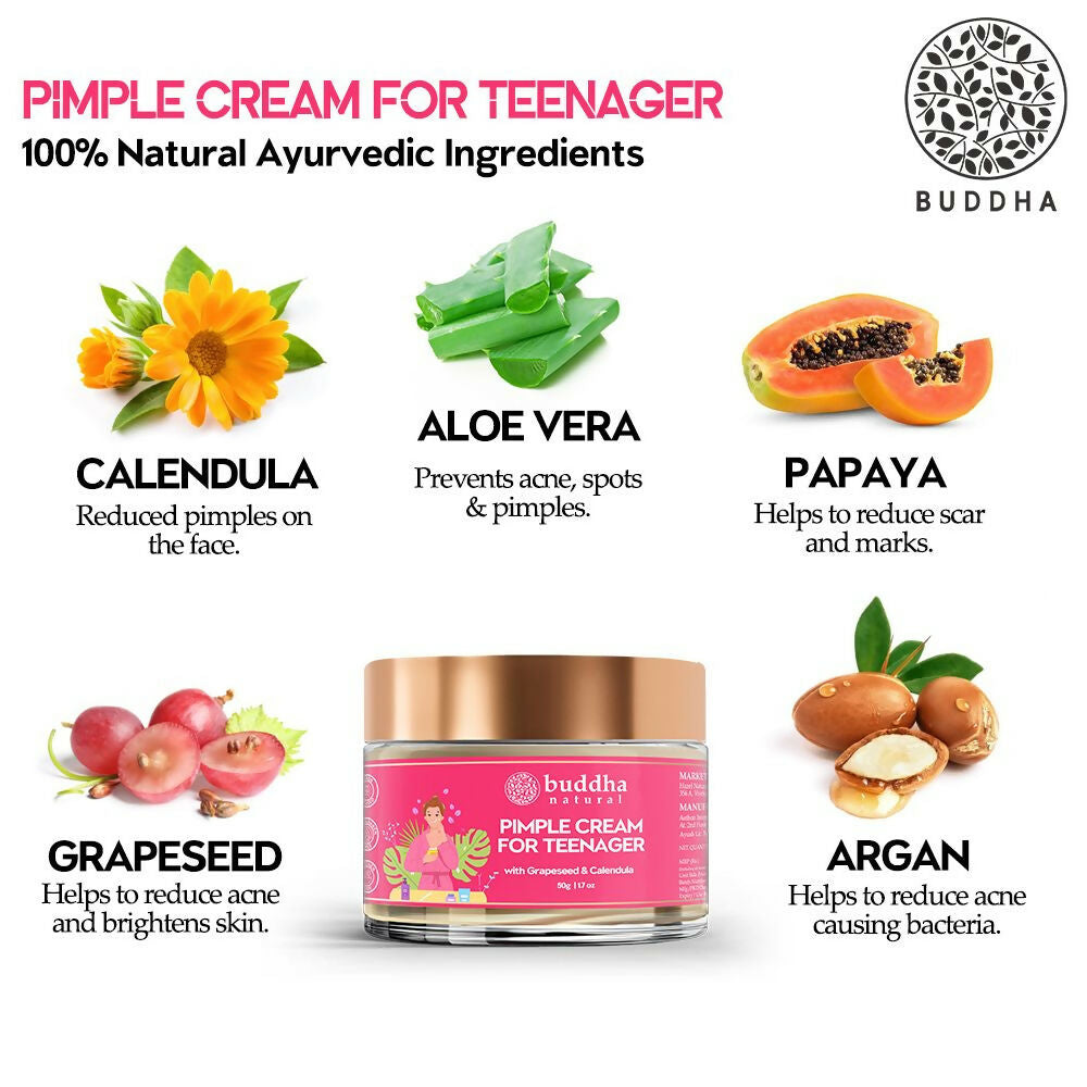 Buddha Natural Pimple Cream for Teenager (11 to 19 Years)