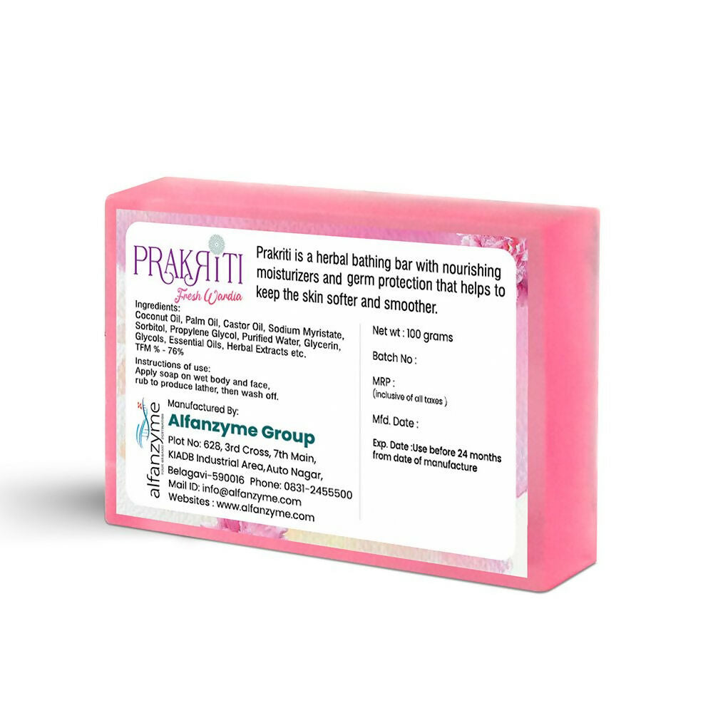 Prakriti Herbal Soap Fresh Wardia - Distacart