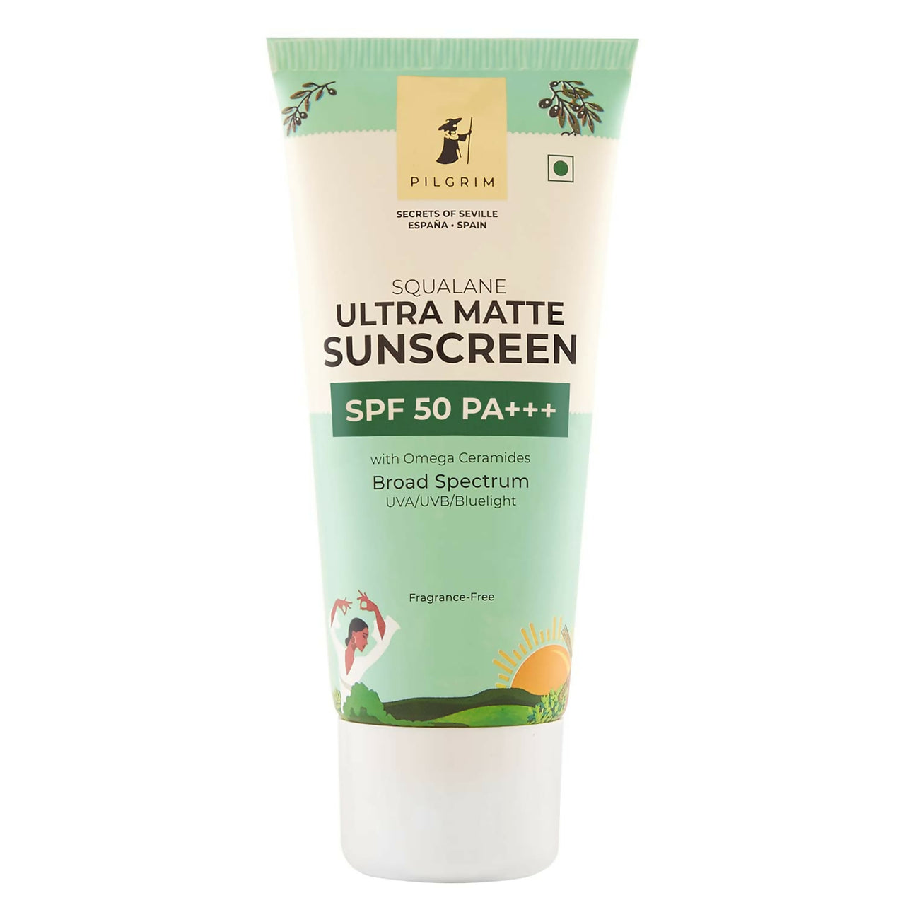 Pilgrim Ultra Matte Sunscreen Spf 50 Pa+++ For Women & Men With Omega Ceramides & Vitamin E - Distacart