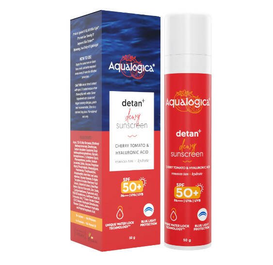 Aqualogica Detan + Dewy Sunscreen With Cherry Tomato & Hyaluronic Acid - Distacart