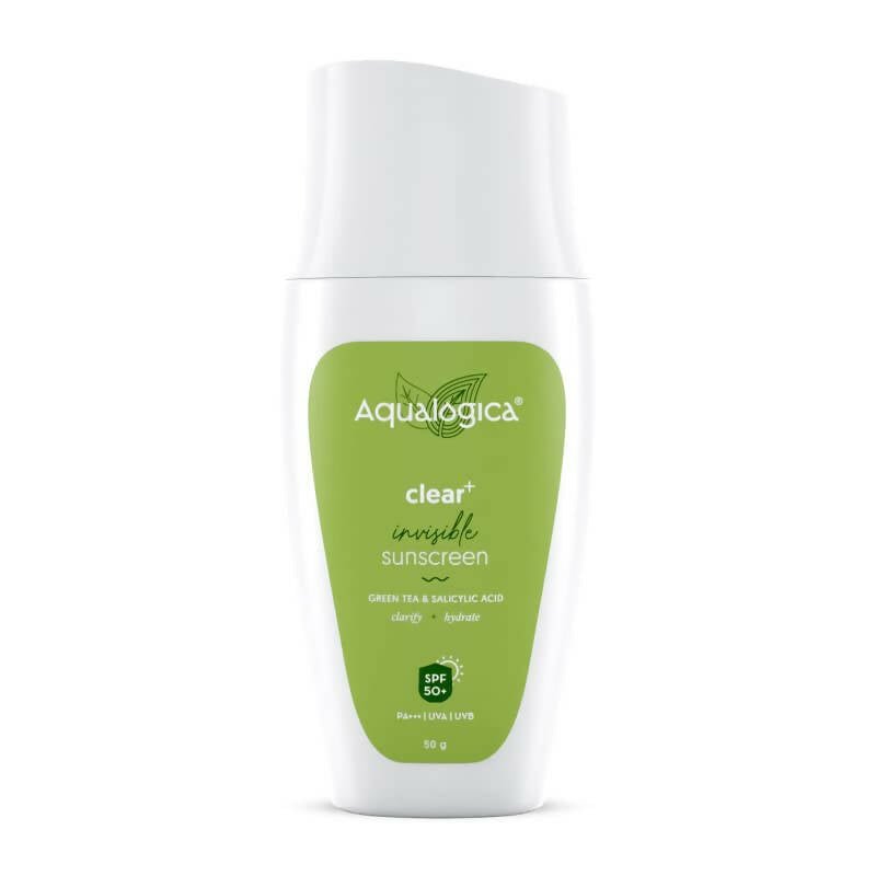 Aqualogica Clear+ Invisible Sunscreen with Green Tea & Salicylic Acid - Distacart