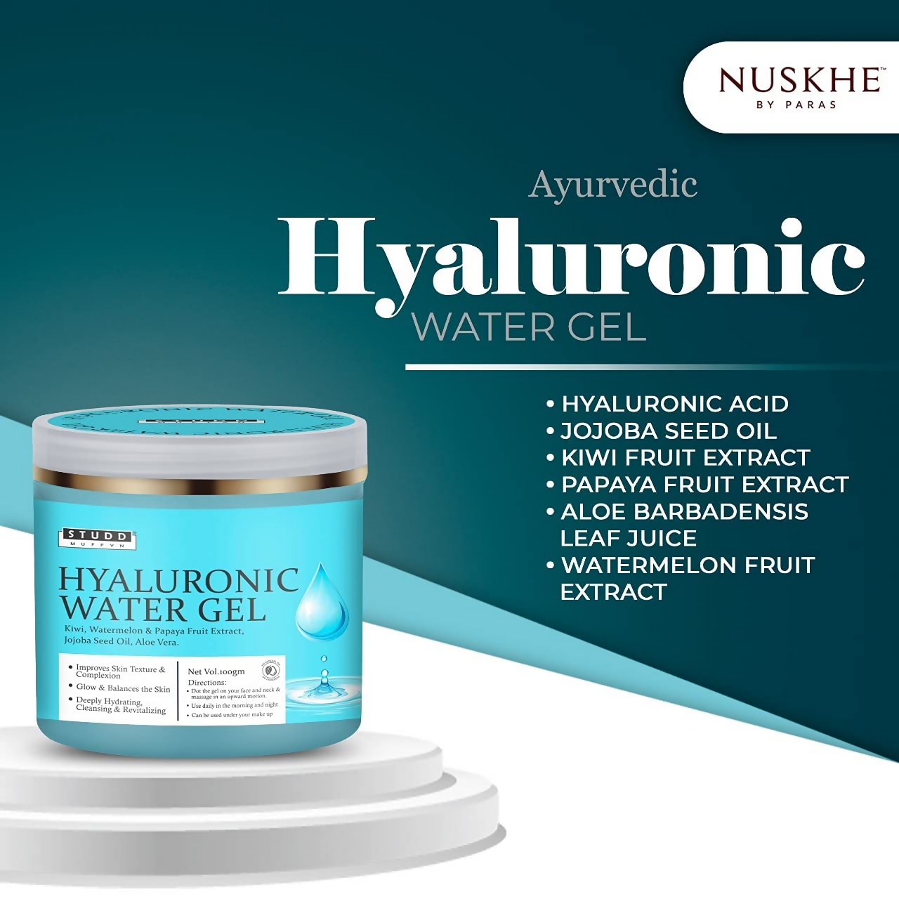 Nuskhe By Paras Studd Muffyn Hyaluronic Face Gel