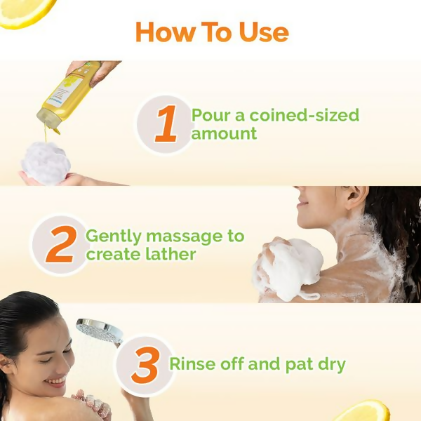 Mamaearth Vitamin C Moisturizing Body Wash with Vitamin C & Refreshing Lemon For Skin Illumination