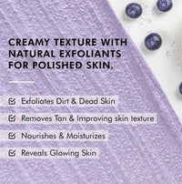 Thumbnail for mCaffeine Blueberry Breeze Body Scrub, Exfoliates, Removes Tan, Fruity Blueberry Aroma