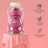 Thumbnail for Meadbery Women's Multivitamin Gummies - Strawberry Flavour - Distacart