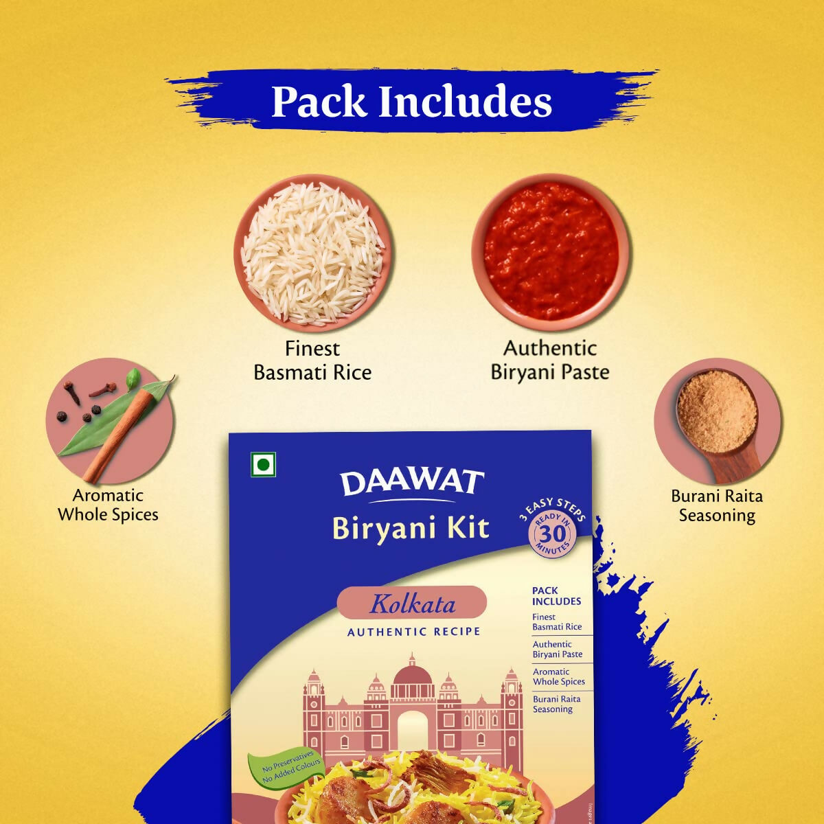 Daawat Biryani Kit Kolkata - Authentic Recipe