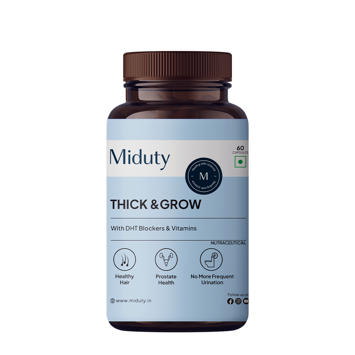 Miduty by Palak Notes Thick & Grow Capsules - Distacart