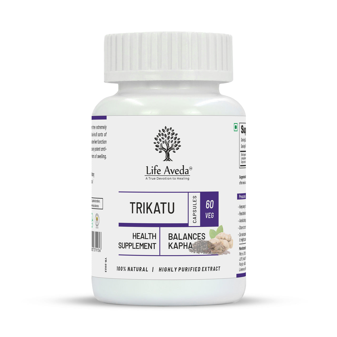 Life Aveda Trikatu Capsules - Distacart