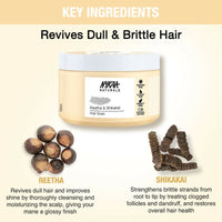 Thumbnail for Nykaa Naturals Reetha & Shikakai Hair Mask for Damage Repair & Sulphate-Free - Distacart