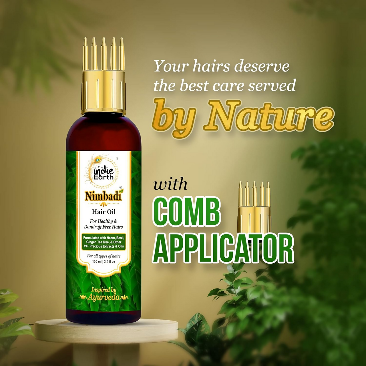 The Indie Earth Nimbadi Hair Oil For Healthy & Dandruff Free Hairs