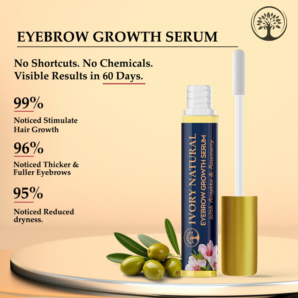 Ivory Natural Eyebrow Growth Serum - Lush Eyebrows For Both Men & Women - Distacart