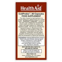 Thumbnail for HealthAid ColiProbio 30 Billion Probiotic Capsules - Distacart