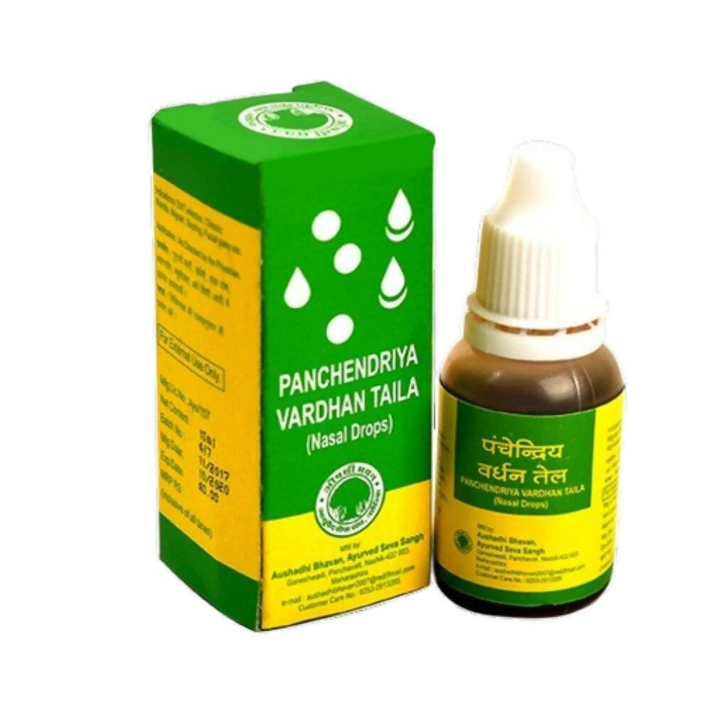 Aushadhi Bhavan Panchendriya Vardhan Taila – Nasal Drops - Distacart