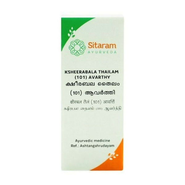 Sitaram Ayurveda Ksheerabala 101 Aavarthi Thailam - Distacart