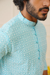 Thumbnail for Jompers Men's Sky Embroidered Kurta Only - Distacart