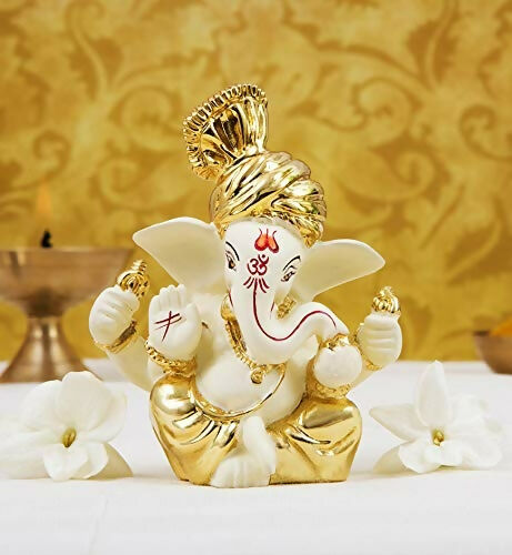 Gold Art India Ceramic Ganesh Idol - Distacart