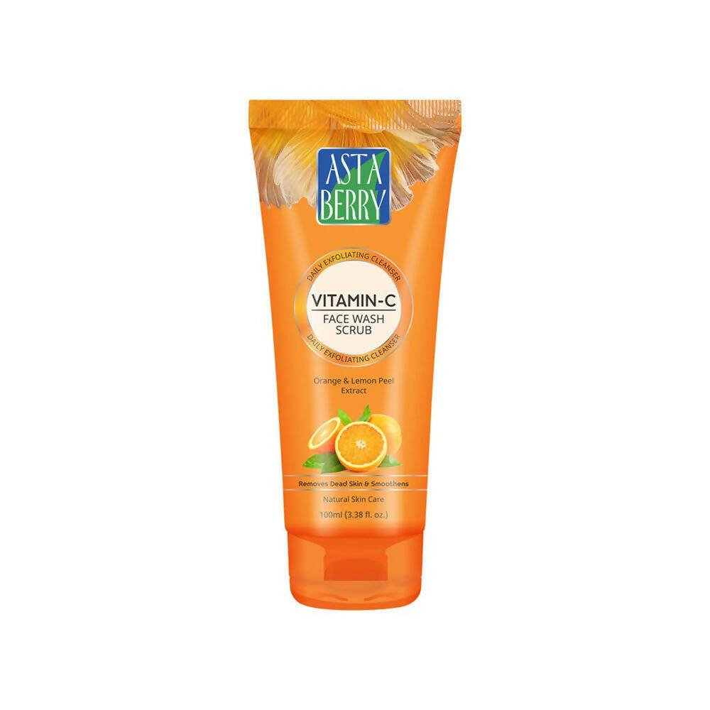 Astaberry Vitamin C Face Wash Scrub-Daily Exfoliating Cleanser - Distacart