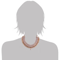 Thumbnail for 18K Gold Plated Brass Pearl Choker Necklace With Earrings for Women/Girls - Wahe Jewels