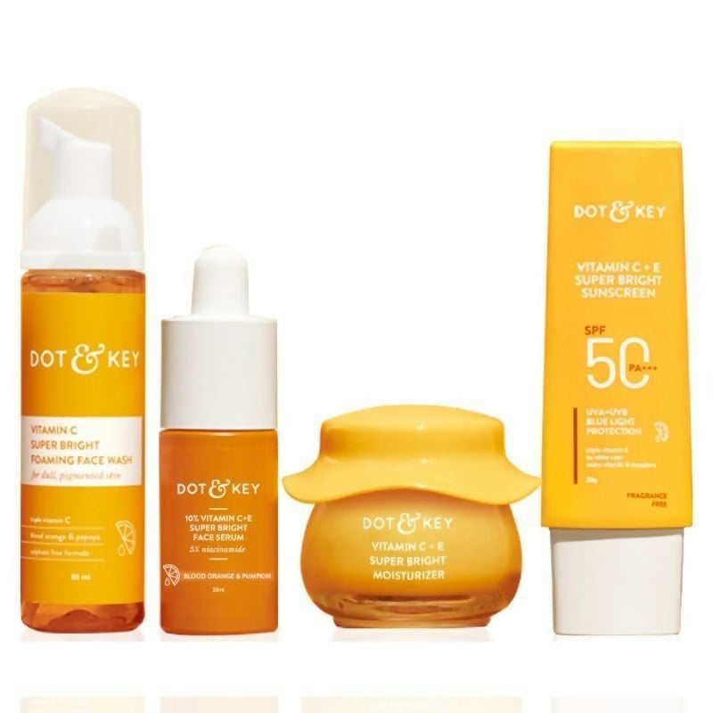 Dot & Key CSMS (Cleanser, Serum, Moisturizer, Sunscreen) Vitamin C Combo