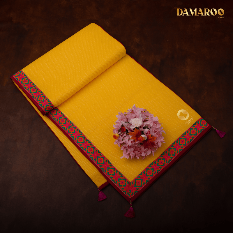 Buy Damaroo 6x8 ft | Ornate Nylon Pooja Mat | Jacquard Pink Trim ...