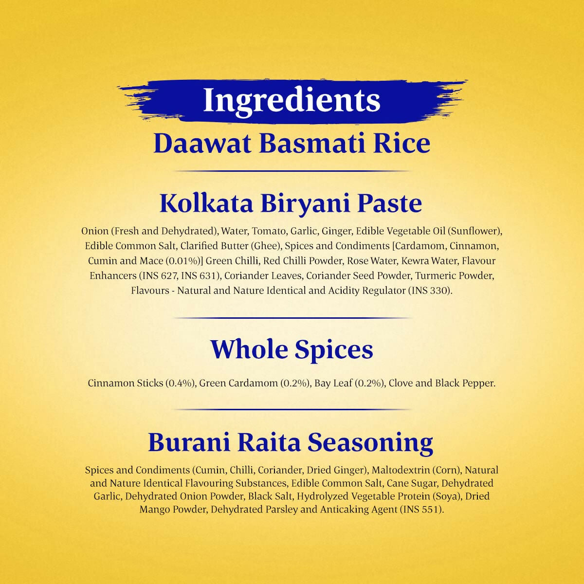 Daawat Biryani Kit Kolkata - Authentic Recipe