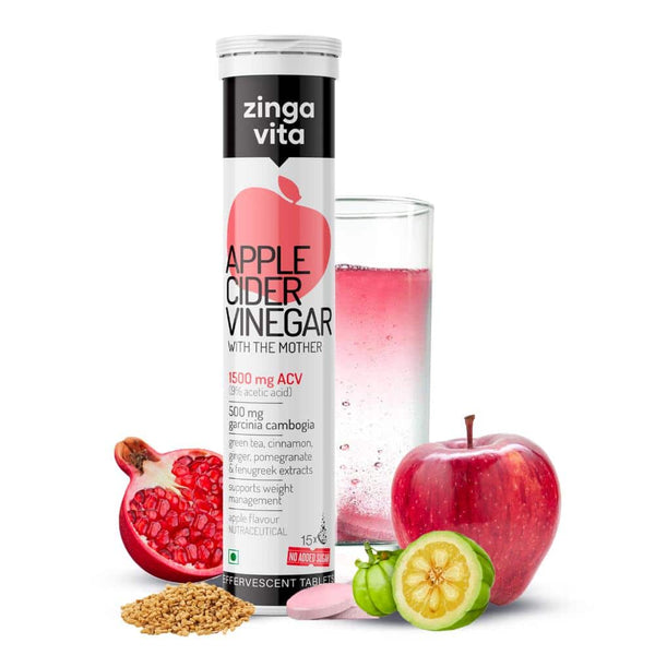 Zingavita Apple Cider Vinergar With The Mother (Apple Flavor) - Distacart