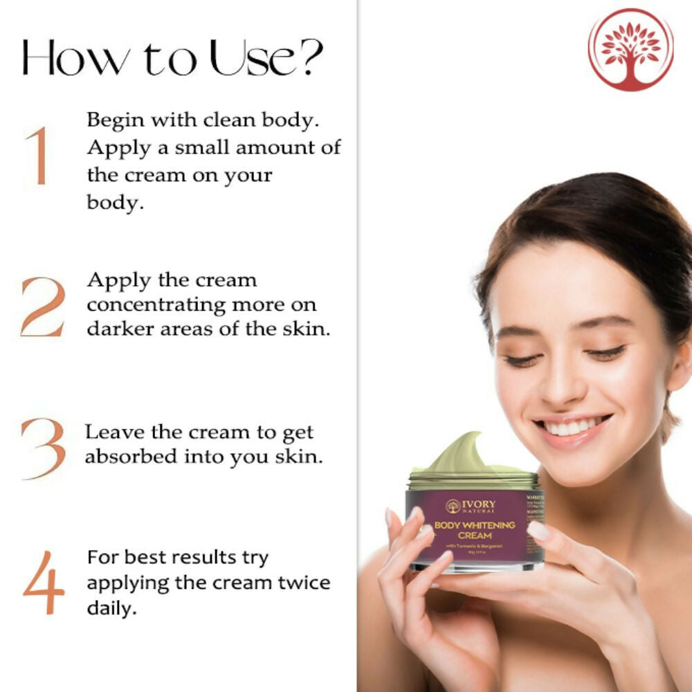 Ivory Natural Body Whitening Cream - Achieve Even Skin Tone And Smooth Texture For A Radiant Glow - Distacart