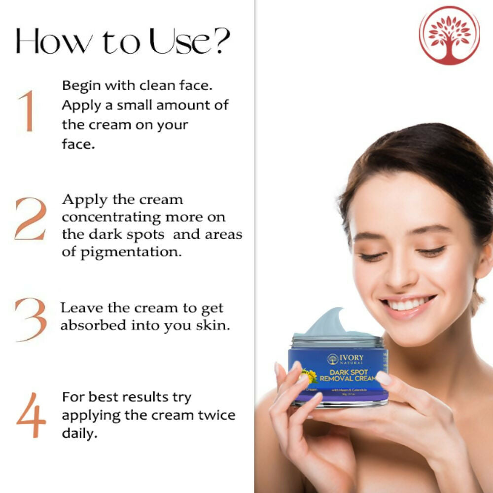Ivory Natural Dark Spot Removal Face Cream For Dark Spots And Achieve A Glowing Tone - Distacart