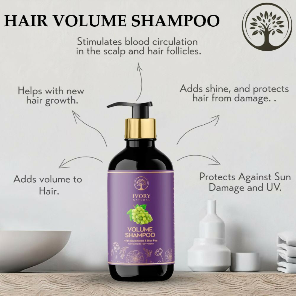 Ivory Natural Hair Volume Shampoo For Thicker And Voluminous Hair - Distacart