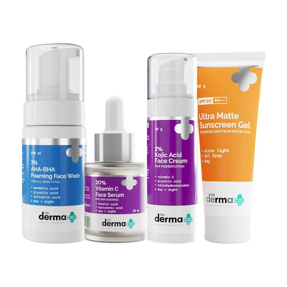 The Derma Co I-Beauty CSMS (Cleanser, Serum, Moisturizer, Sunscreen) For Pigmentation Combo