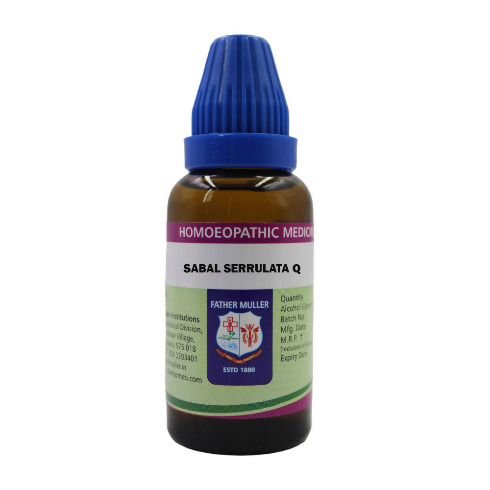 Father Muller Sabal Serrulata Mother Tincture Q - Distacart