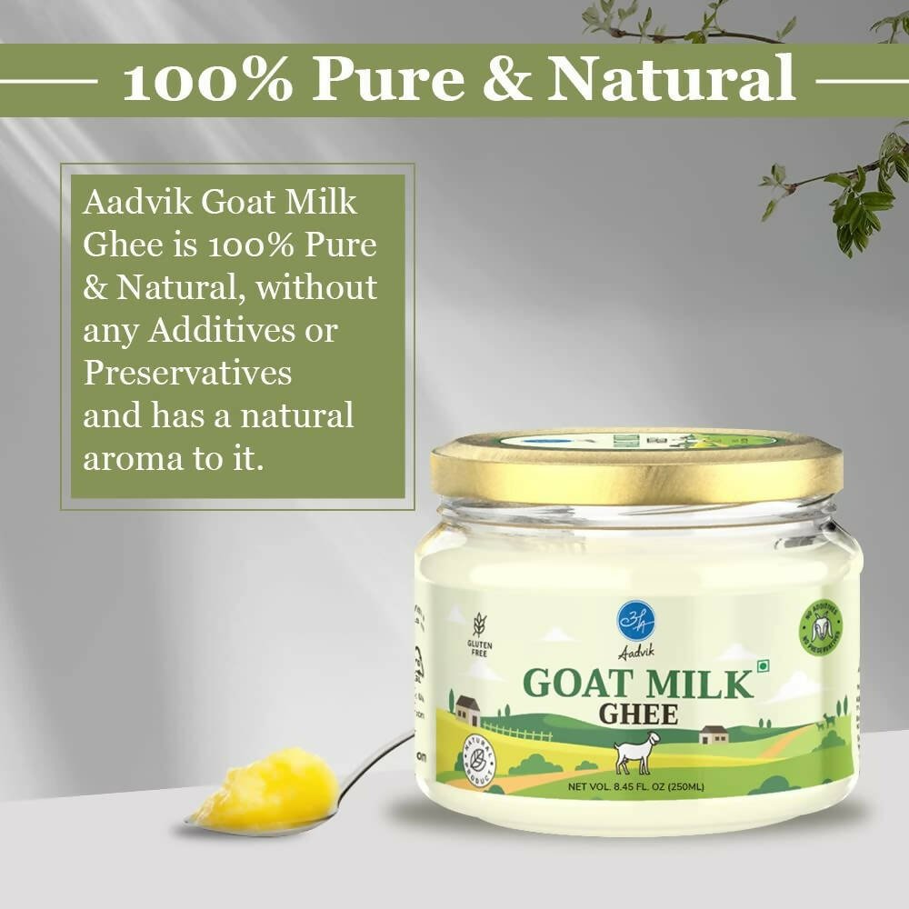 Aadvik A2 Goat Milk Ghee with Ayurvedic Benefits - Distacart