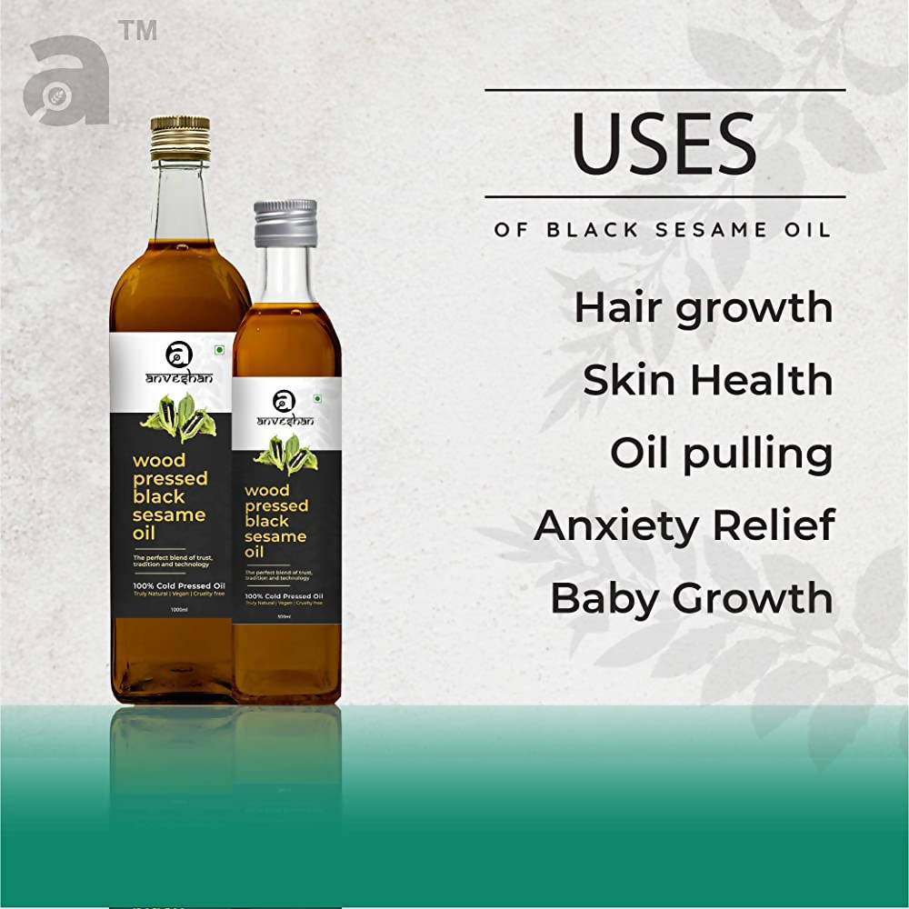 Anveshan Wood Pressed Black Sesame Oil