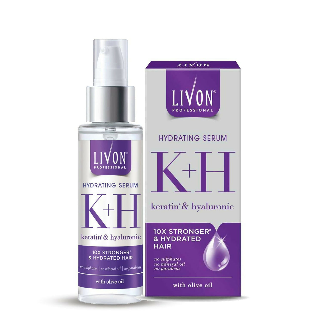 Livon Professional Hydrating Serum With Keratin, Hyaluronic & Olive Oil - Distacart
