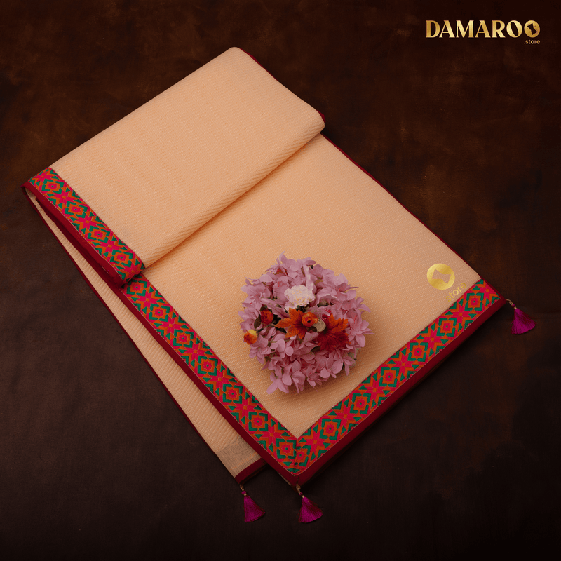 Buy Damaroo 6x8 ft | Ornate Nylon Pooja Mat | Jacquard Pink Trim ...